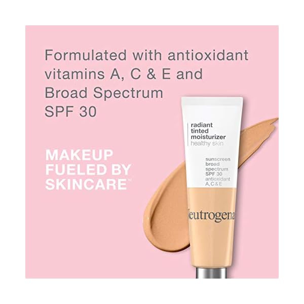 Neutrogena-Healthy-Skin-Radiant-Tinted-Facial-Moisturizer-with-Broad-Spectrum-SPF-30-Sunscreen-Vitamins-A-C-E-Lightweight-Sheer-Oil-Free-Coverage-Sheer-Fair-20-11-fl-oz Neutrogena Healthy Skin Radiant Tinted Facial Moisturizer with Broad Spectrum SPF 30 Sunscreen Vitamins A, C, & E, Lightweight, Sheer, & Oil-Free Coverage, 1.1 fl. oz, 20 Fair