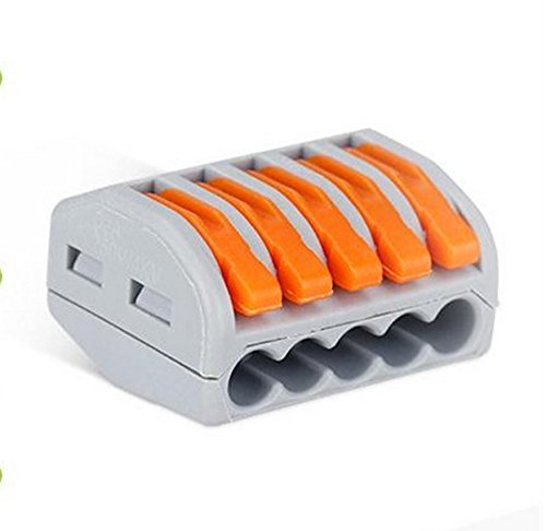 Robocraze Push-in Conductor Terminal Block Wago 5 Pin 222-415A (Pack of 1) (B07B2WJ254) Amazon Price History, Amazon Price Tracker