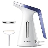Newbealer Steamer for Clothes, 230ml Compact Handheld Fabric Wrinkle Remover, 2 Steam Levels and Aut