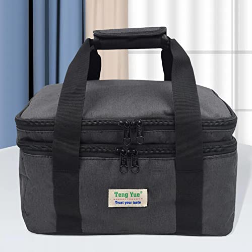 Generic Bolsa multiuso bolsa Oxford com zíper à prova de choque zíper portátil bolsa de transporte p