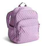 Vera Bradley Women's Premium Cotton Bancroft Backpack, Purple Rhapsody, One Size