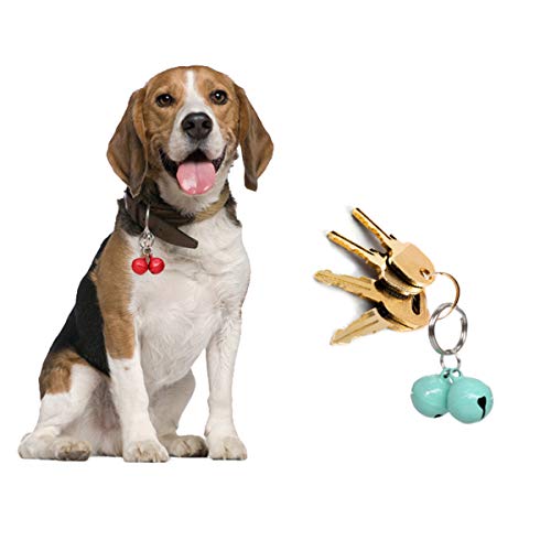 50 Pack Dog & Cat Collar Bells Charm Multiple Colors Loud Strong Training Cat Accessories For Pet Necklace Pendants #TOP5