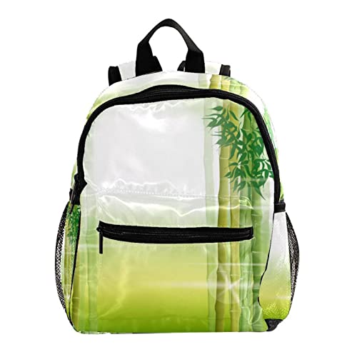 Sac à dos pour enfants de 30,5 cm style bambou vert pour petits garçons et filles