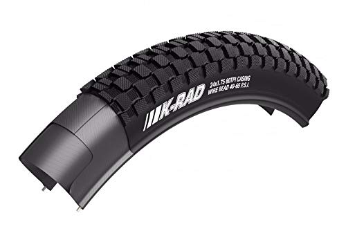 Kenda K-Rad Standard BMX/Mountain/Commuting Bike Tire (Standard, Wire Beaded, 26x2.3)
