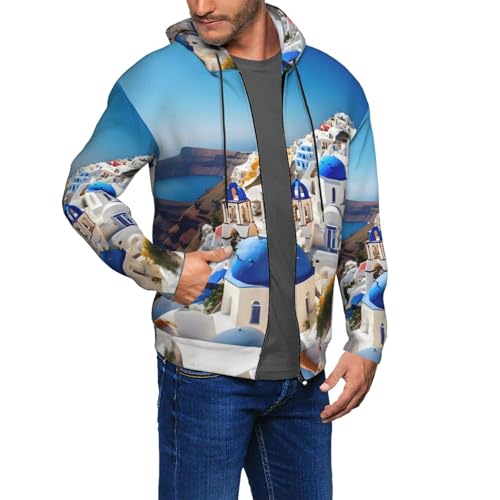 Sweat à capuche Santorini homme à manches longues décontracté pour un style urbain