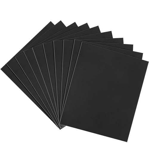 Shineboc 1000 Grit Sandpaper 9 x 11 Inch Wet Dry Sand Paper Hand Abrasive Sanding Sheets for Wood Metal Automotive Sanding and Polishing Fine - 10 Sheets