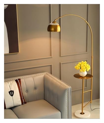 Lámpara vertical decorativa con mesa de café para salas modernas 5