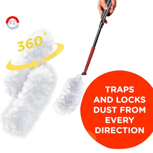 Image of 10 Count Heavy Duty Dusting Refills for O Cedar Flex & Catch | Disposable Duster Refill with Cleaning Fibers | Traps 3X More Dust Than Traditional Feather Duster