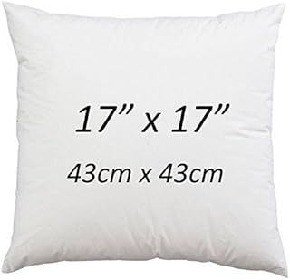 ANZ Global Soft 2 Pack of - 17 x 17 Inch Cushion Inners Chunky Pads, Fluffy Sofa Cushion Insert 17" Inch (43x43cm)