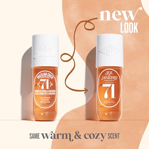 Sol de Janeiro Cheirosa 71 Hair & Body Fragrance Mist Full Size and Travel Size Set - Home and Away Bundle - 90 & 240ml Duo