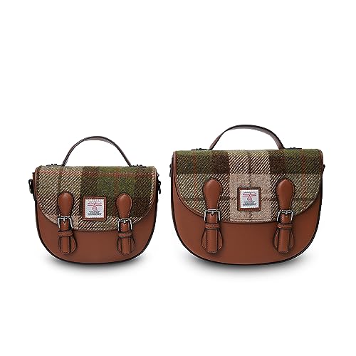 Islander The Medium Cobble Satchel - Medium Ladies Satchel With HARRIS TWEED3