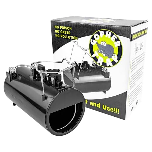 Southern Homewares Black Hole Gopher Rodent Trap Pest Control Reusable Rugged Plastic
