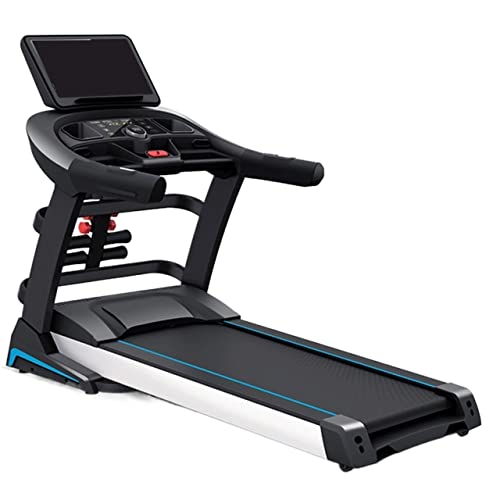 Image of Home Large Screen Multi-Function Treadmill Machine Shock Absorption Folding Sports Equipment Electric Treadmill (Black)