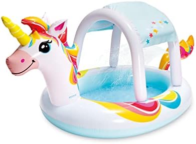 Intex 584135EP Unicorn Spray Baby Toddler Pool | 100" x 52"