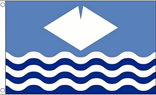 AZ FLAG, Isle Of Wight New Flag, 2x3 Ft, 100D Polyester Isle Of Wight, England Banner with Two Metal Grommets, Fade Resistant