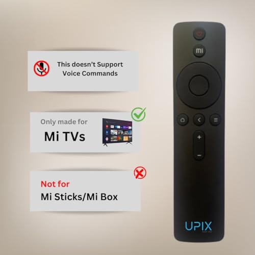 Image of Upix Compatible Xiaomi Mi Smart TV 4K LCD /LED Ultra HD Remote No. 4A | No Voice | Exactly Same Remote Will Only Work
