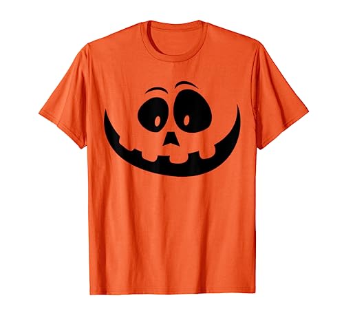 T-shirt de abóbora de Halloween, laranja
