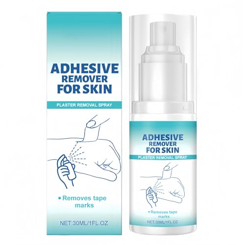 Sticky Stuff Remover Spray for Skin Adhesive & Glue Remover for Plasters Bandages & Sticky Residue Sticky Stuff Remover with Gentle and Quick Dry Formula Adhesive Remover for Skin Glue Remover (30ml)