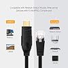 CableCreation USB C to RJ45 Console Cable 6 Feet USB Serial Adapter Compatible with Router, Cisco, NETGEAR, Windows, macOS, Linux, Black