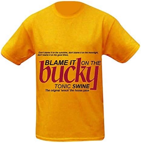 ScotlandBuckfast Drink Blame it on The Bucky Souvenir T-Shirt for Stag Parties & Leisurewear