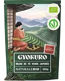 NaturaleBio Té Verde Gyokuro Japonés Orgánico de 200g. Bio, Natural y Puro, Té Verde en Hojas provenientes de la Primera Cosecha cultivado en Japón. Organic Japanese Gyokuro Green Tea.