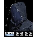 COOFANDY Men's Rain Jacket Waterproof With Hood Lightweight Packable Shell Raincoat Windbreaker For Cycling Golf Travel - Image 4