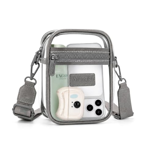 Image of Wrangler Clear Bag for Stadium Events Crossbody Purse for Concerts, Sports