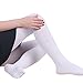 HDE Womens Solid Gradient Color Stockings Opaque Microfiber Footed Tights,Large or X-Large,White