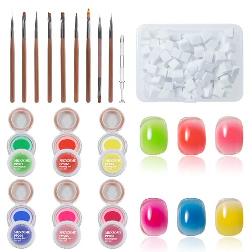 Set de 6 Geles de Esmalte Fluorescente Neon para Uñas miniatura 1