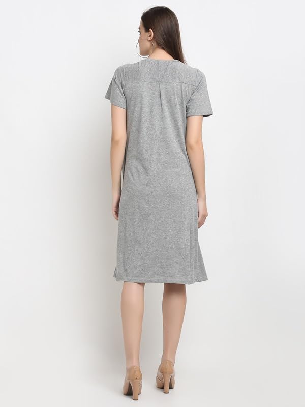 Image of Women's A-Line Cotton Midi Dress