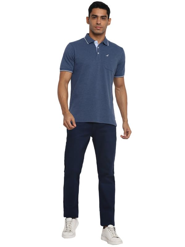 Image of AMERICAN CREW Polo Collar T-Shirt for Men with Pocket