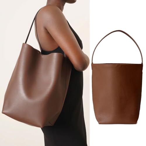 Leather Bucket Bag for Women，Genuine Large Hobo Bags Calf Leather with Pebbled Texture，Shoulder Tote Handbag2