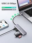 UGREEN USB C Hub 4 Ports USB 3.1 Type C Hub Adapter with Power Compatible with MacBook Pro, iMac, Galaxy S21 S20, LG, Chromebook Pixelbook, XPS, Oculus Rift S, Yoga 720,0.5ft