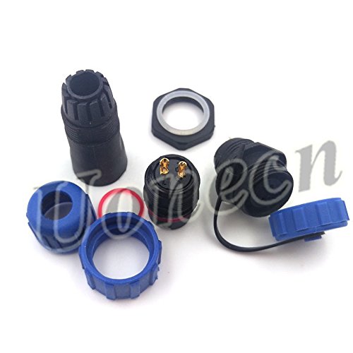2 Pcs Sp1310 Ip68 2-Pin Waterproof Connector Power Cable Connectors Cable Connectors Automotive Connectors Plug And Socketmultipole Plug And Socket Dustproof Circular #TOP3