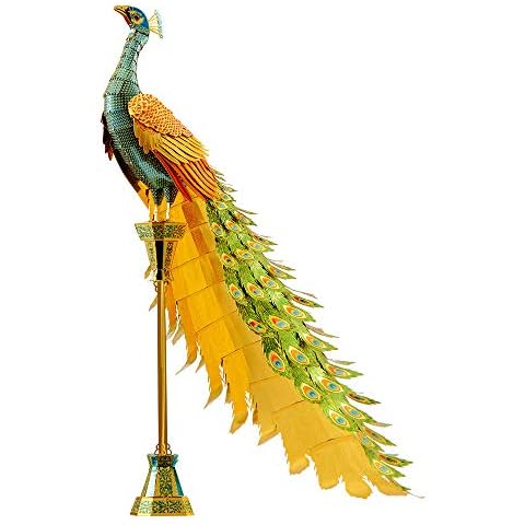 Puzzle 3D de Metal Piececool Pavo Real Colorido Cover