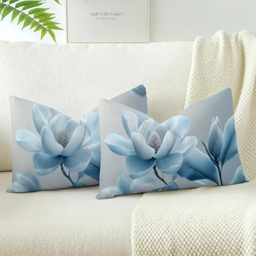 Housse de coussin rectangulaire 40x80cm velours doux pour protéger vos oreillers