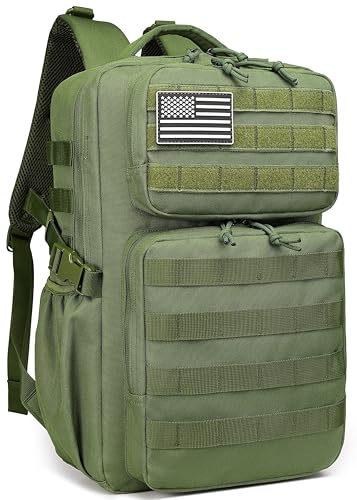 Image of Wotony Military Tactical Backpack for Men Waterproof Daypack 3 Day Assault Pack Molle Bag with Water Bottle Holder