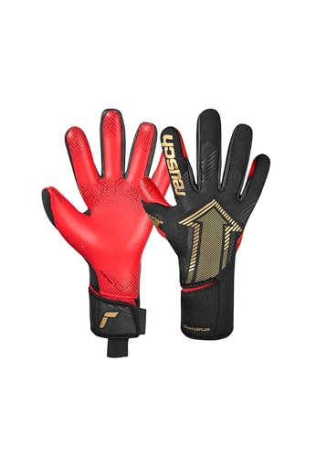 Reusch Fastgrip Gold X GluePrint - Guantes de Portero de fútbol para Adultos para Hombres y Mujeres, adecuados para Todas Las Condiciones climáticas y Superficies de Campo de Juego