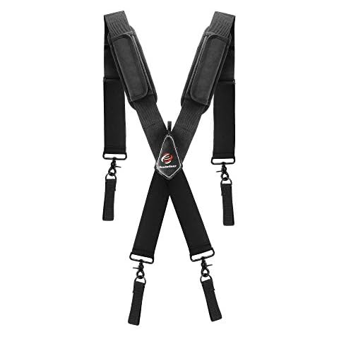 TradeGear Tool Belt Work Suspenders with Adjustable Velcro Shoulder Pads - Heavy Duty Tactical Suspenders for Optimum Comfort - Designed for Adjustable Fit, Includes Belt Loops for More Convenience Cover