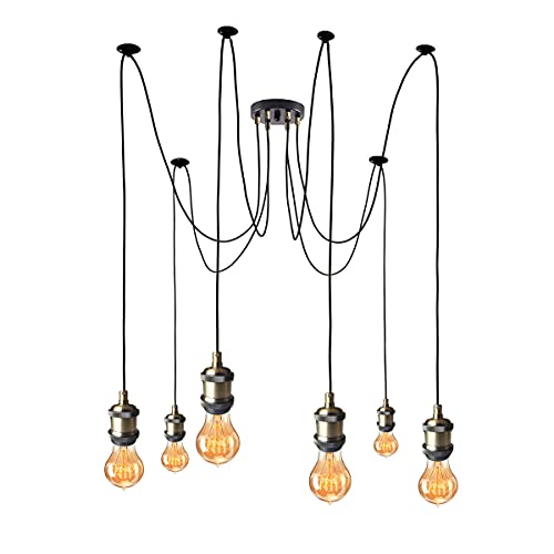 Suspension Industriel Suspensions de Plafond vintage araignée lustres Cover