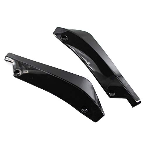 RuleaxAsi 2 Pcs Universal Pára-choques Traseiro Do Carro Fin Canard Splitter Difusor Spoiler Lip Sid