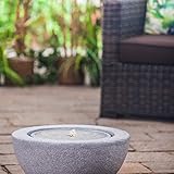Gartengestaltung Heissner Garden Fountain Half Ball LED, Granite Color, 50x50x25cm (016602-09)