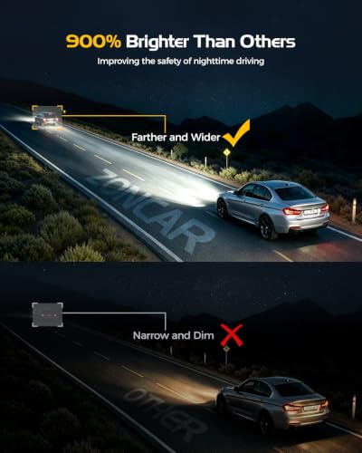 Image of H7 Light Bulbs, 68000LM 9X Ultra Brightness h7 Lights, 6500K Cool White Bulbs, Real 1:1 Mini Size Plug and Play, IP68 Waterproof, Pack of 2