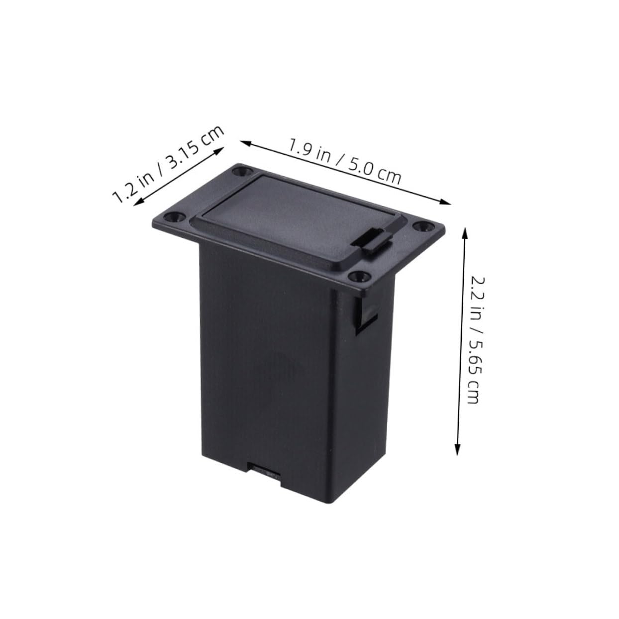 Kisangel Active Pickup Battery Holder for Guitar Durable Battery Box Storage Case Compatibility for Acoustic Instruments Reliable Power Supply for Musicians