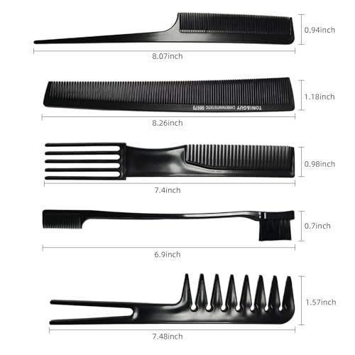 Set profesional de 12 peines para peinado y estilo miniatura 2