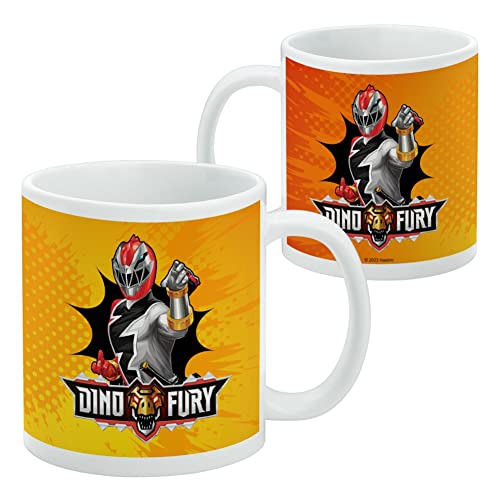 Taza de cerámica Power Rangers Dino Fury Roja 11oz miniatura 2
