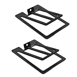 Jiawu Desktop Speaker Stands, 1 Pair Tilted Speaker Riser for Most Small & Medium Bookshelf Speakers, Supports 22 Lbs, 16° Tilt Angle, Space Saving Audio Stands for Studio Monitors