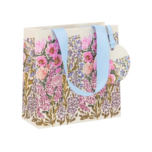 Glick Kleine Linea Allure Geschenktüte - Luxuriöse recycelbare Tasche für besondere Geschenke - 14 x 14 x 6 cm - Hochwertiges Papier - Ideal für Geburtstage & Feiern