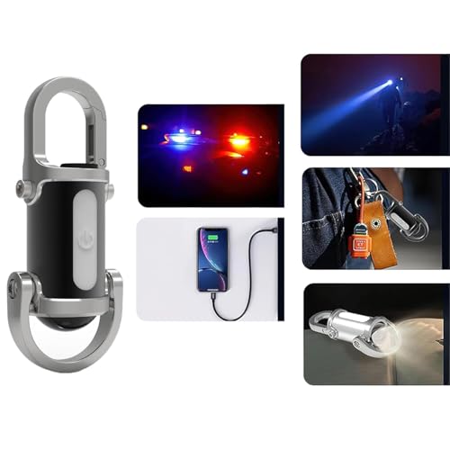 Image of Mini LED Flashlight, Small Torch with 1200 Lumens, Super Bright Pocket Size USB C Rechargeable Keychain Light, Portable Key Ring with Powerful COB Torchlight for Everyday Use