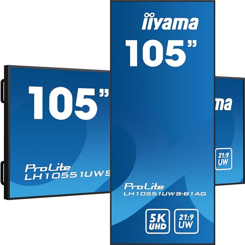 iiyama ProLite LH10551UWS B1AG Classe de diagonale 105 104.7 visualisable écran LCD rétro éclairé par LED signalisation numérique 5K UHD 5120 x 2160 - vue 7